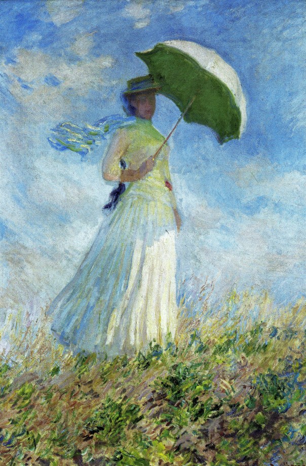 モネ　日傘の女